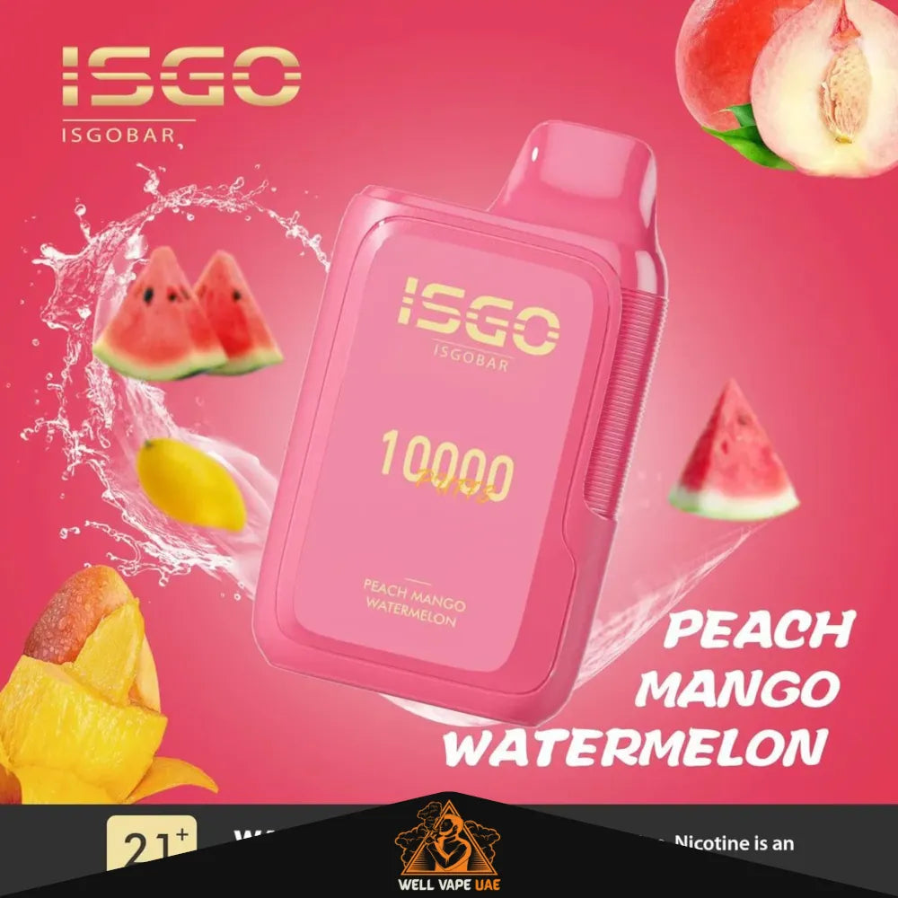 ISGO Bar 10000 Puffs Peach Mango Watermelon