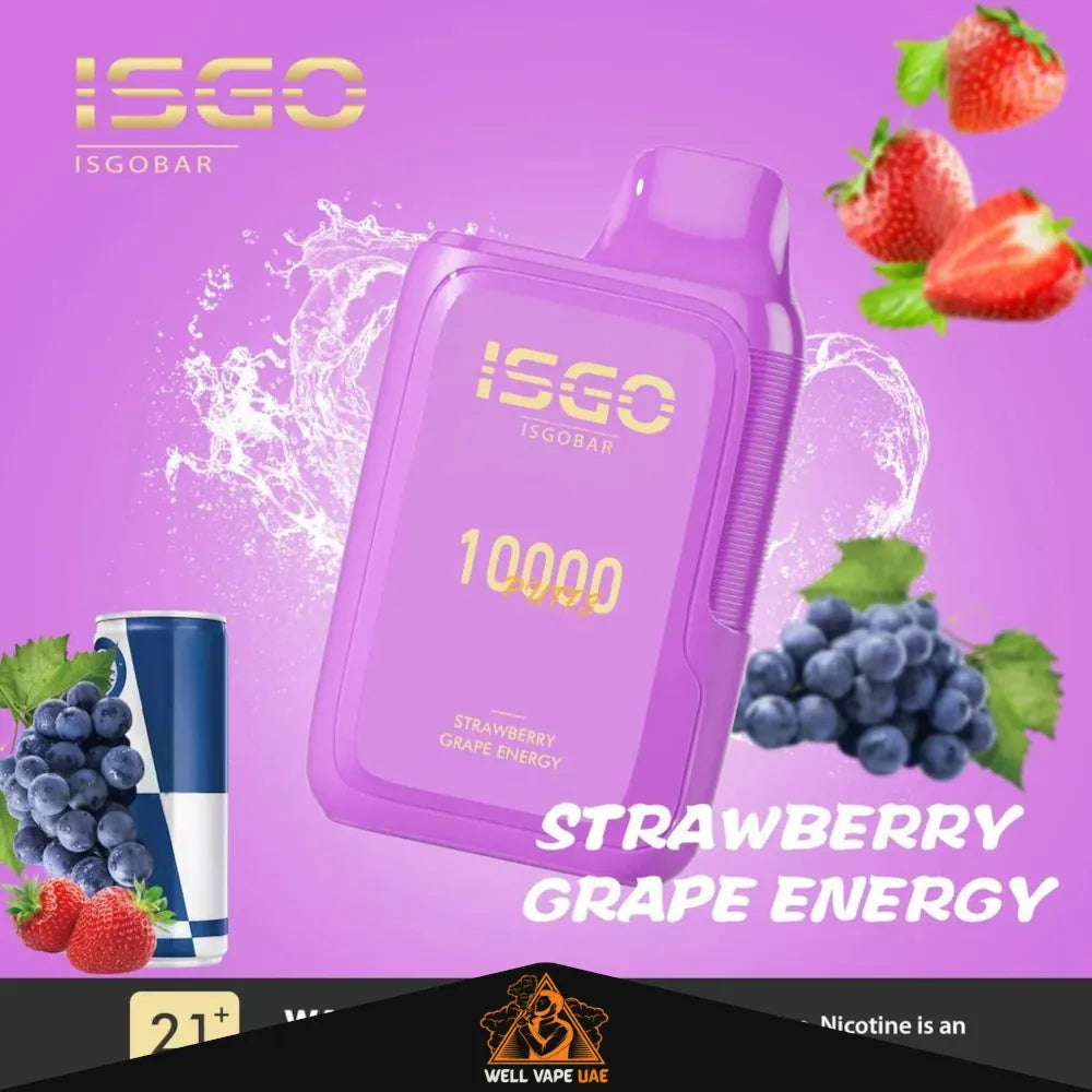 ISGO Bar 10000 Puffs Strawberry Grape Energy