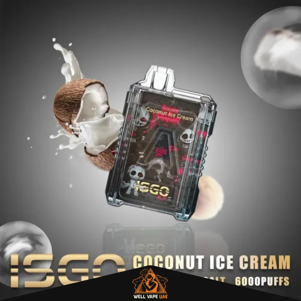 ISGO Drum Box 6000 Puffs Coconut Ice Cream