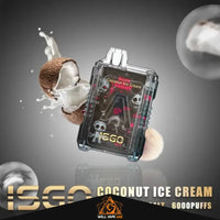 ISGO Drum Box 6000 Puffs Coconut Ice Cream