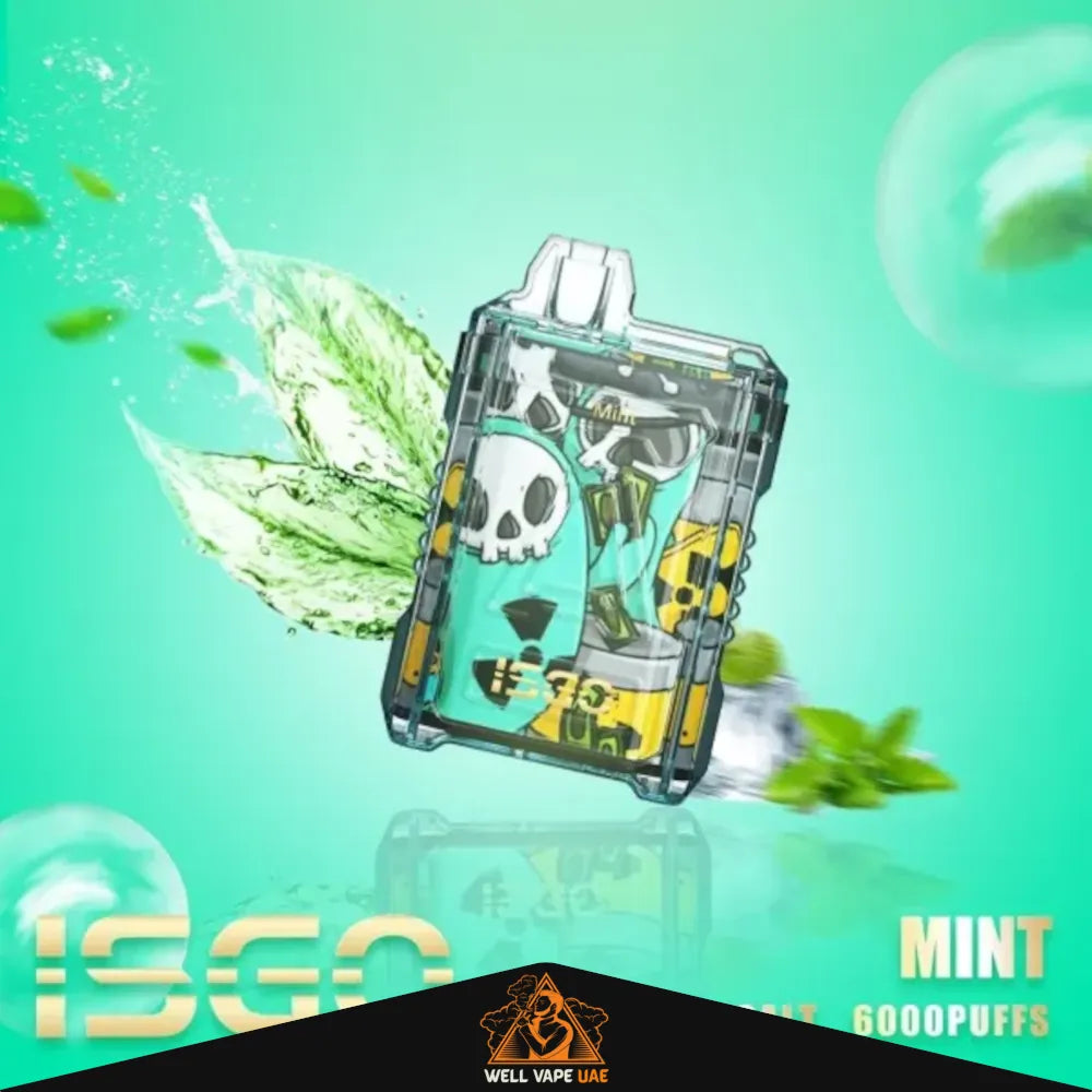 ISGO Drum Box 6000 Puffs Mint