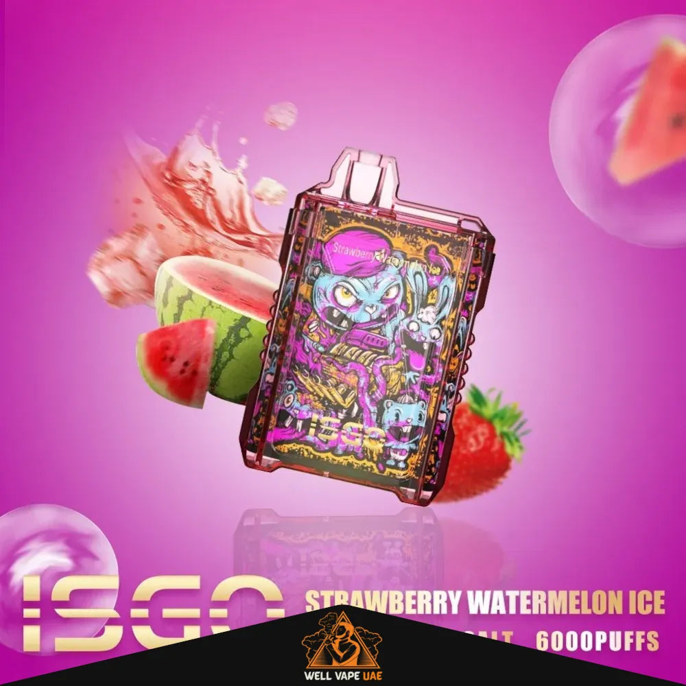 ISGO Drum Box 6000 Puffs Strawberry Watermelon Ice