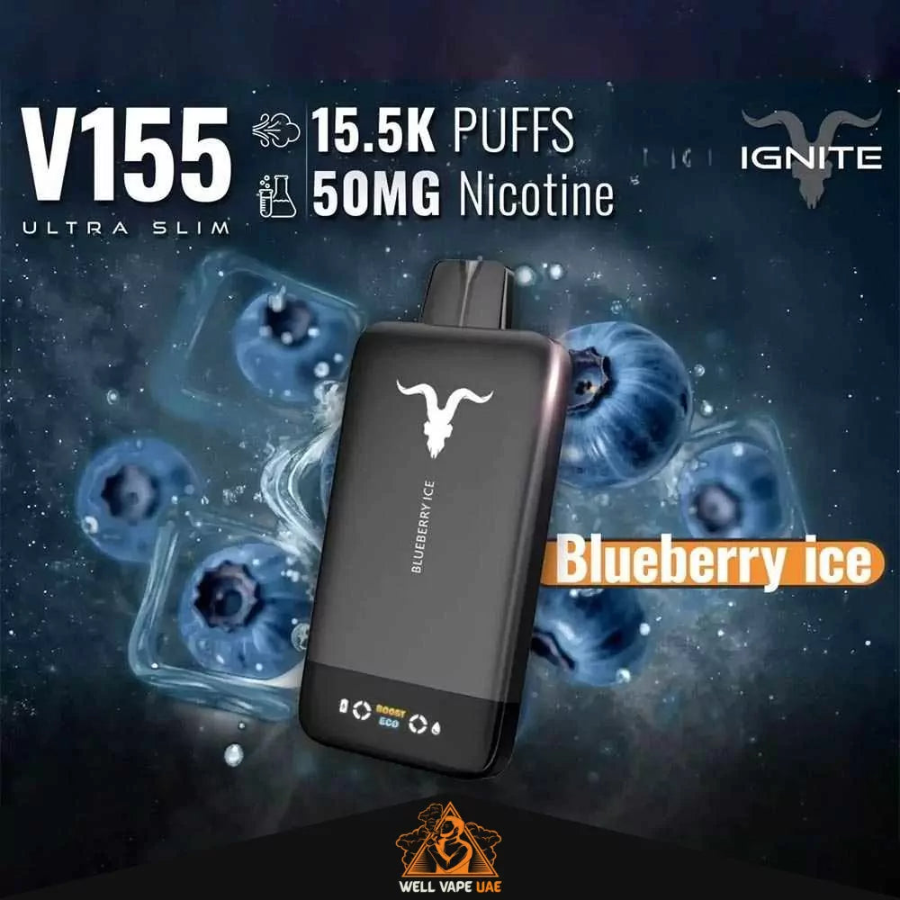 Ignite V155 Ultra Slim 15,500 Puffs Blueberry Ice