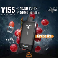 Ignite V155 Ultra Slim 15,500 Puffs Grape Ice