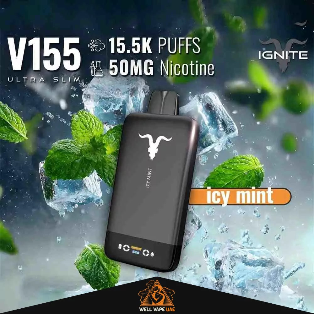 Ignite V155 Ultra Slim 15,500 Puffs Icy Mint