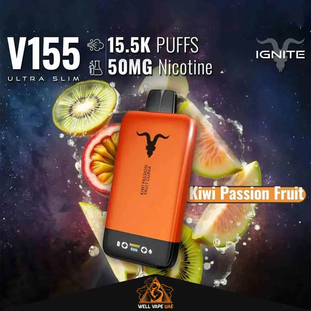 Ignite V155 Ultra Slim 15,500 Puffs Kiwi Passion Fruit Guava
