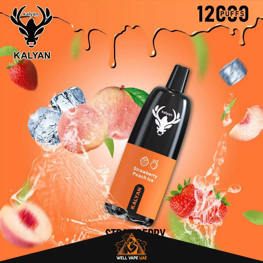 Kalyan Pro 12000 Puffs Strawberry Peach Ice