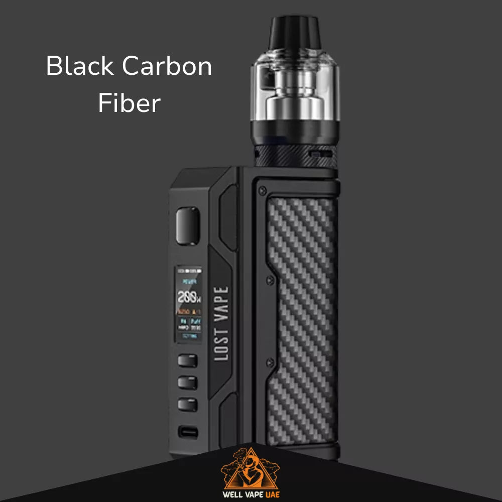 Lost Vape Thelema Quest 200W Box Mod Black Carbon Fiber