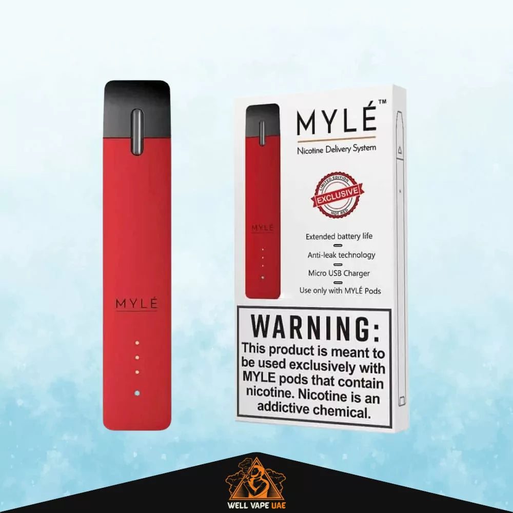 MYLE Vape Device V4 Hot Red