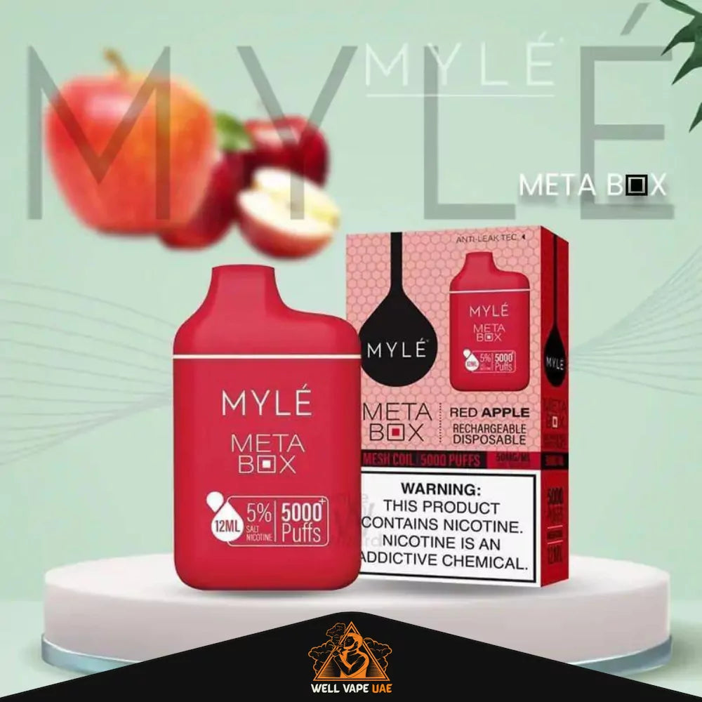 Myle Meta Box 5000 Puffs Red Apple