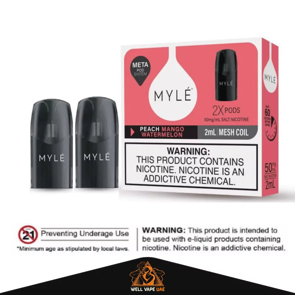 Myle V5 Meta Pod | 2-Pack Pre-Filled Vape Pods UAE Myle V5 Meta Pod | 2-Pack Pre-Filled Vape Pods UAE