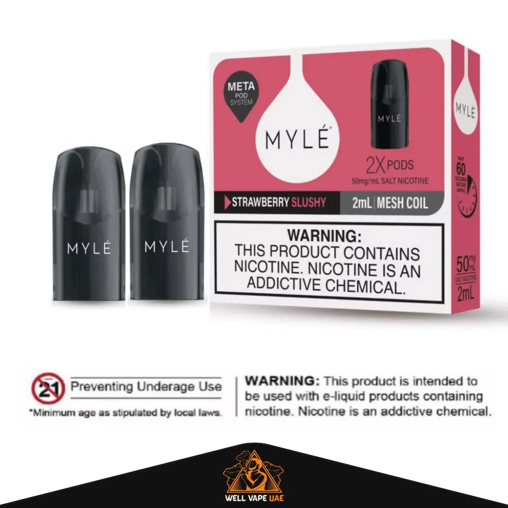 Myle V5 Meta Pod | 2-Pack Pre-Filled Vape Pods UAE Myle V5 Meta Pod | 2-Pack Pre-Filled Vape Pods UAE