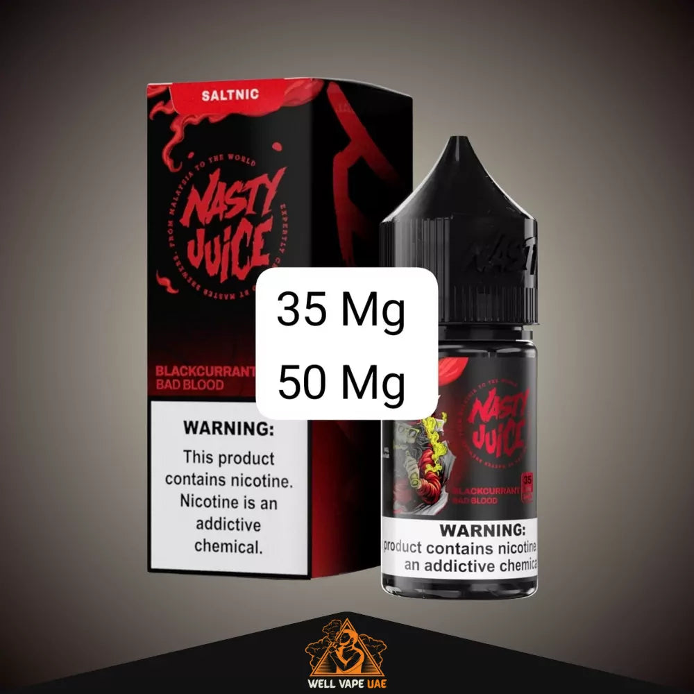 Nasty Salt E-liquid 30ml Blackcurrant Bad Blood