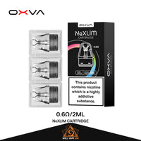 OXVA NeXLIM Pod Cartridge (3pcs) 0.6Ω – RDL (20-40w) 2ml