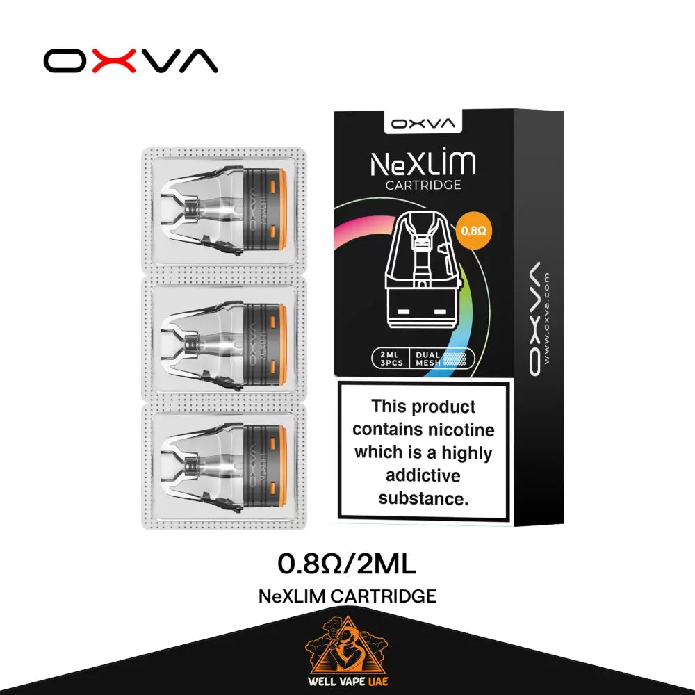 OXVA NeXLIM Pod Cartridge (3pcs) 0.8Ω – MTL (12-32w) 2ml