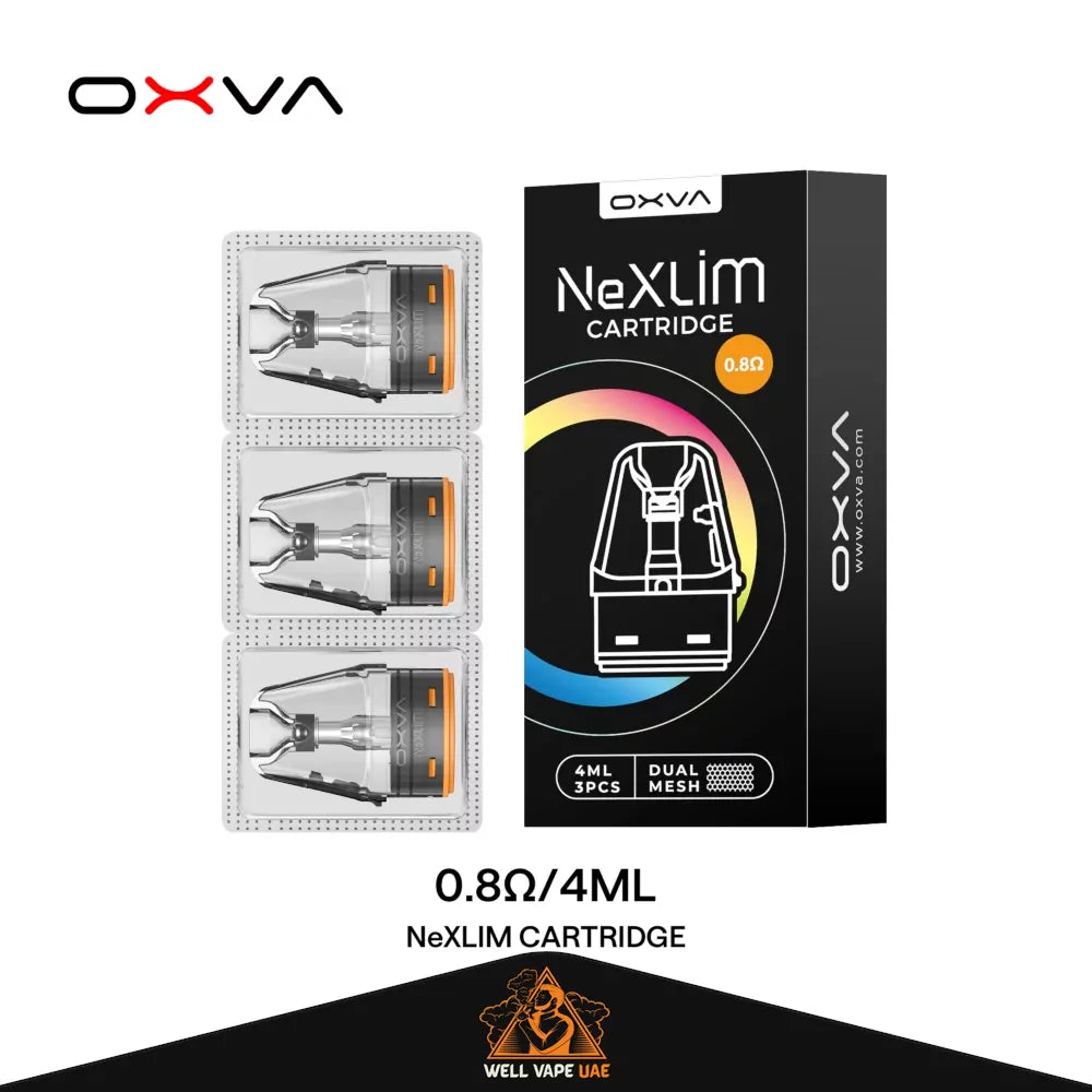 OXVA NeXLIM Pod Cartridge (3pcs) 0.8Ω – MTL (12-32w) 4ml