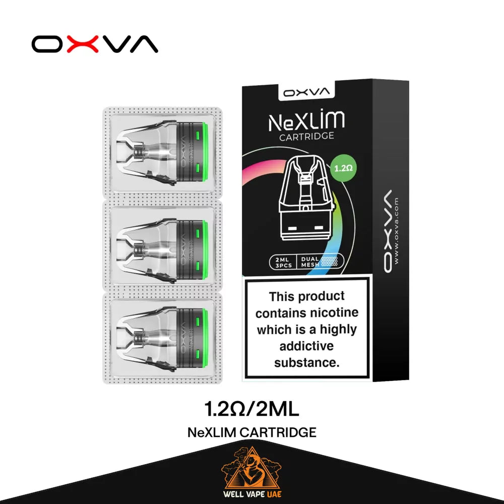 OXVA NeXLIM Pod Cartridge (3pcs) 1.2Ω – MTL (10-25w) 2ml