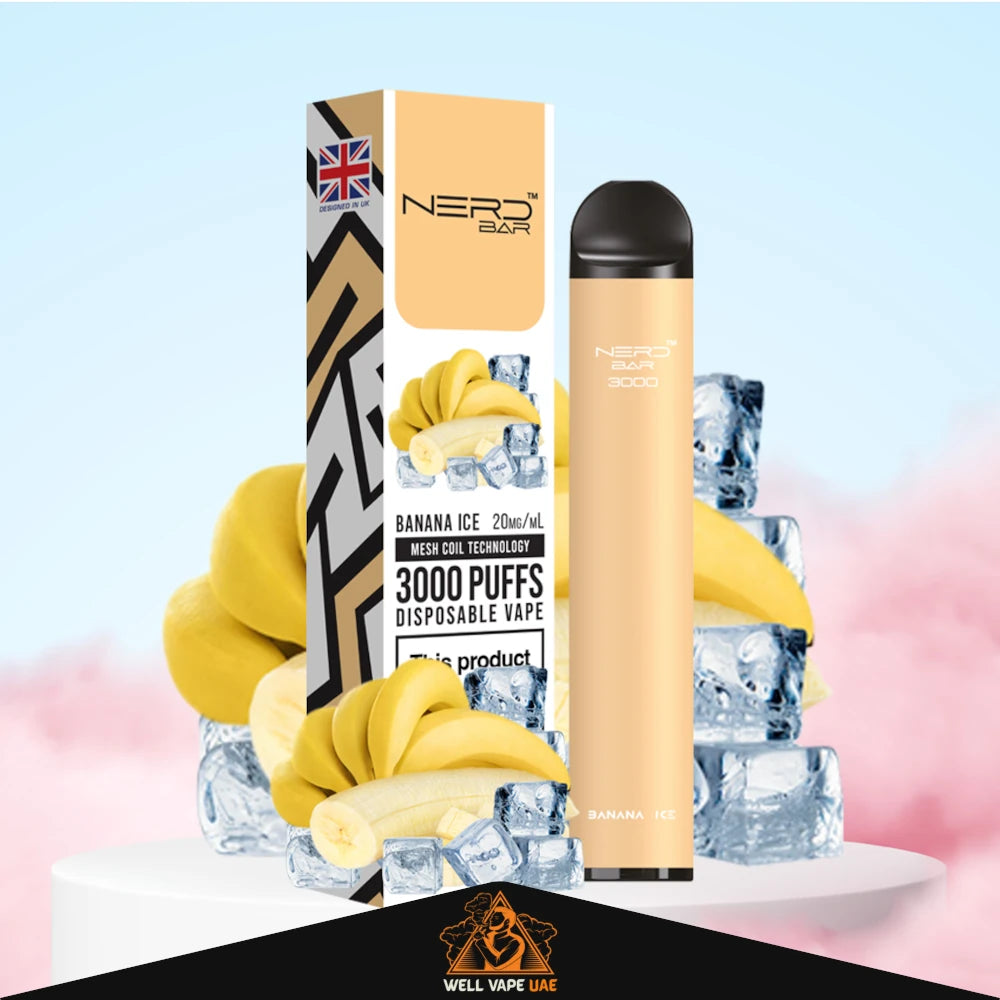 Nerd Bar 3000 Puffs Banana Ice