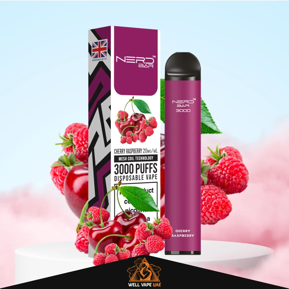Nerd Bar 3000 Puffs Cherry Raspberry