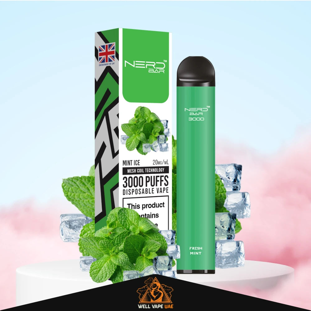 Nerd Bar 3000 Puffs Mint Ice