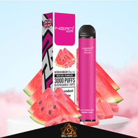 Nerd Bar 3000 Puffs Watermelon Bubblegum