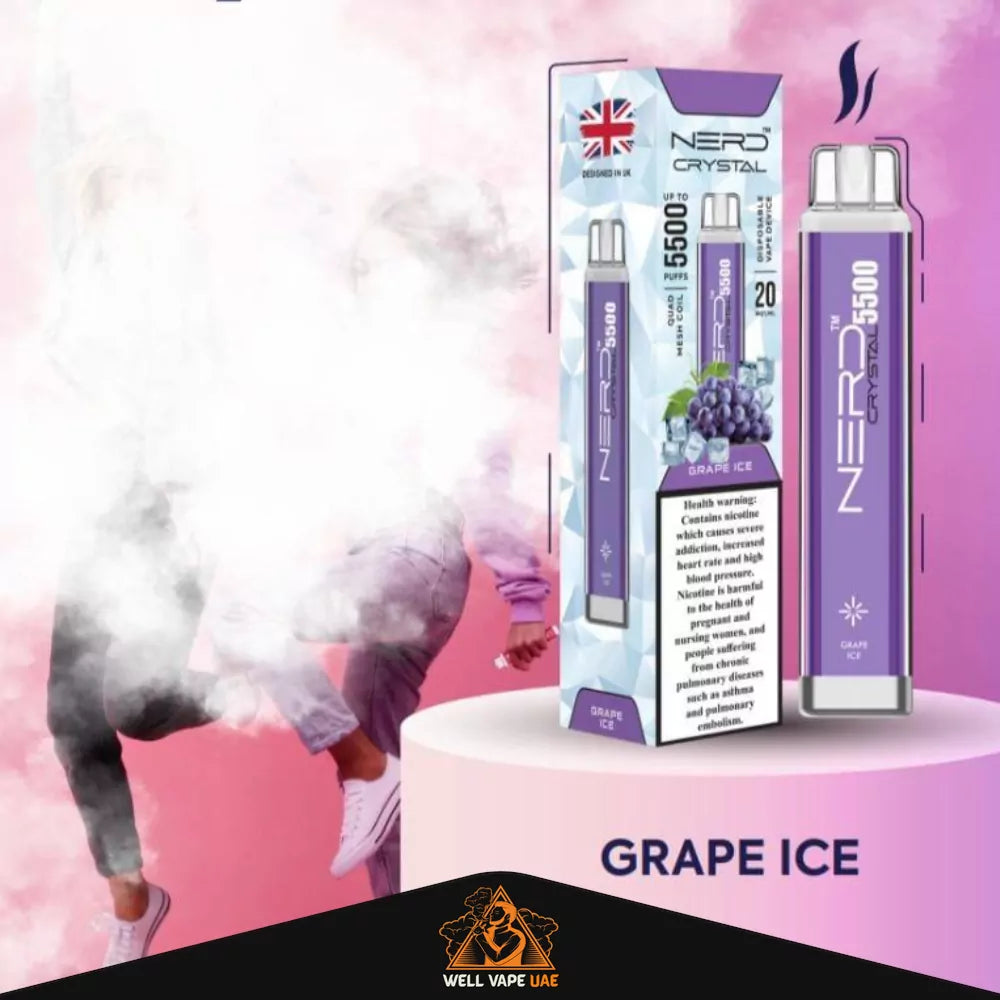 Nerd Crystal 5500 Puffs Grape Ice