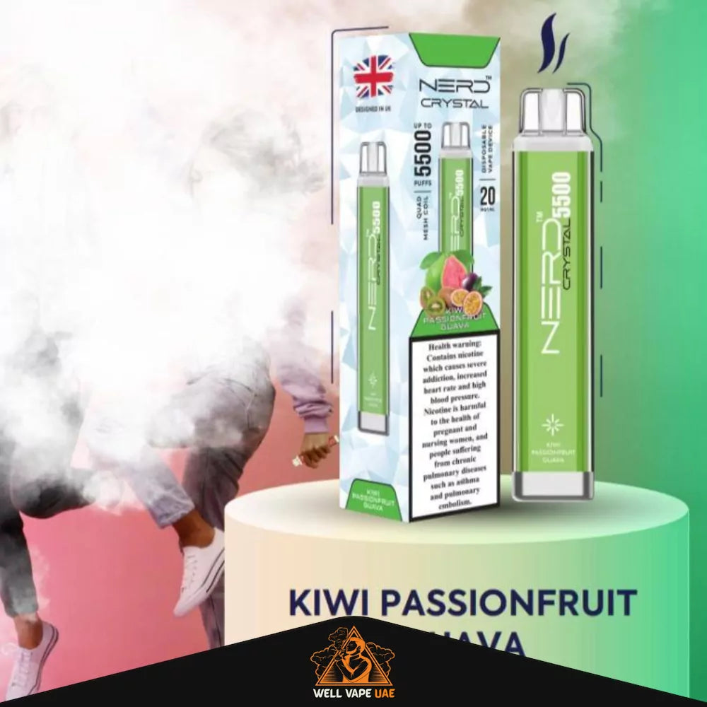 Nerd Crystal 5500 Puffs Kiwi Passionfruit Guava