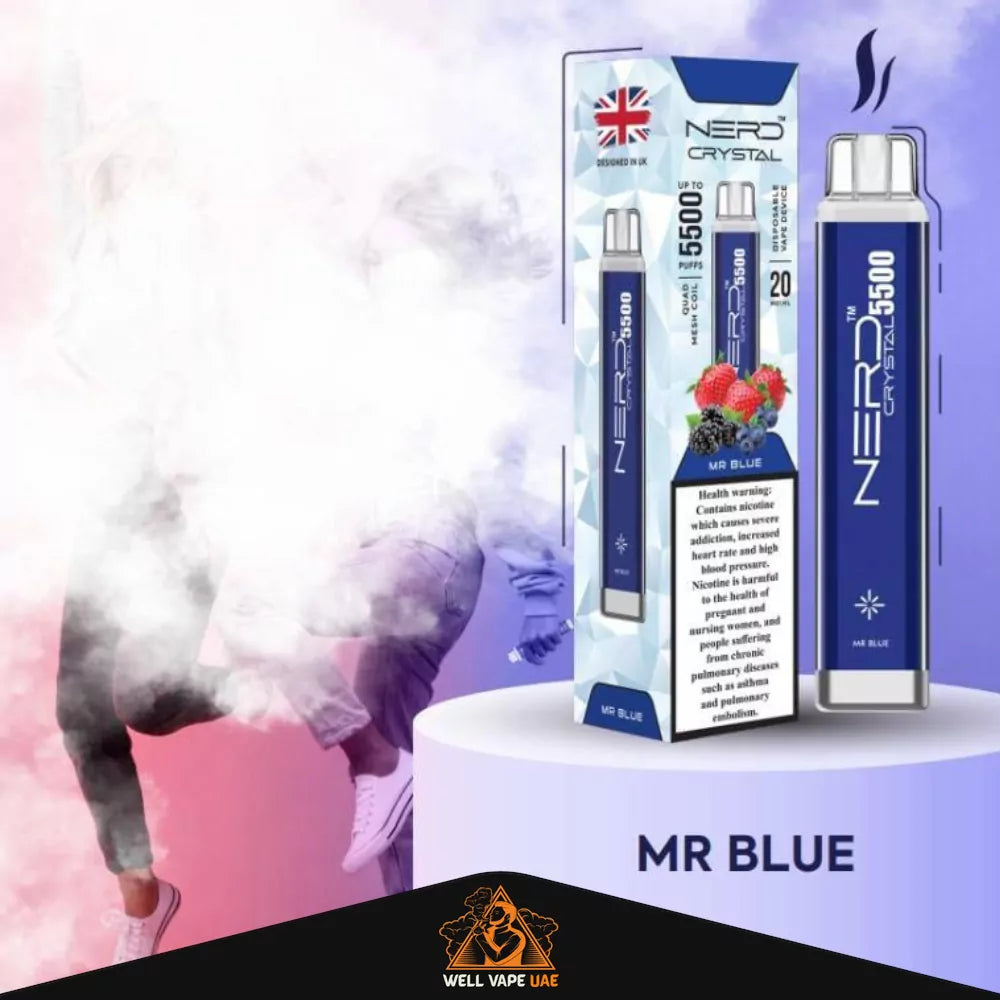 Nerd Crystal 5500 Puffs Mr Blue