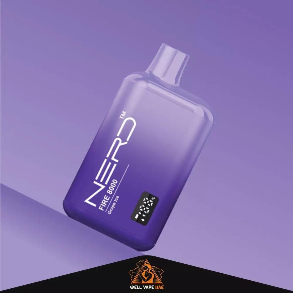 Nerd Fire 8000 Puffs Grape Ice