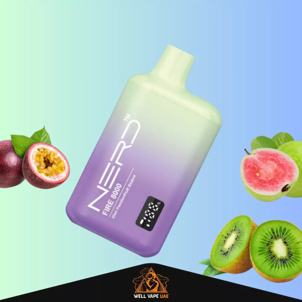 Nerd Fire 8000 Puffs Kiwi Passionfruit Guava