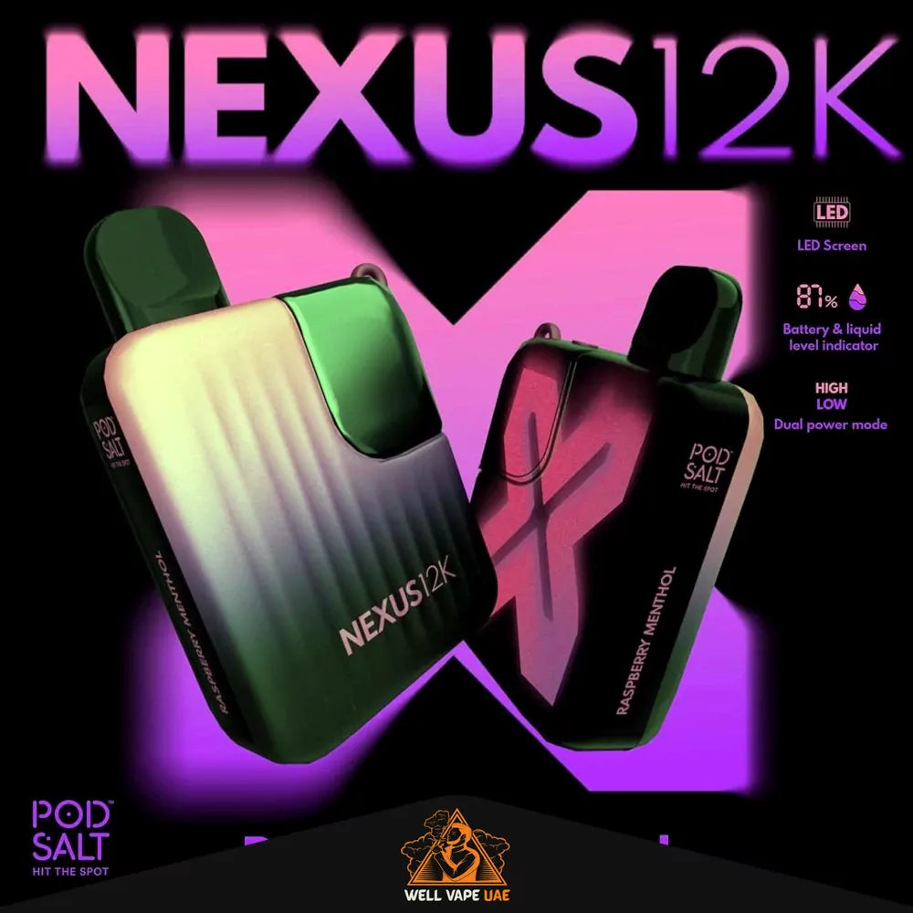 Pod Salt Nexus 12000 Puffs Raspberry Menthol