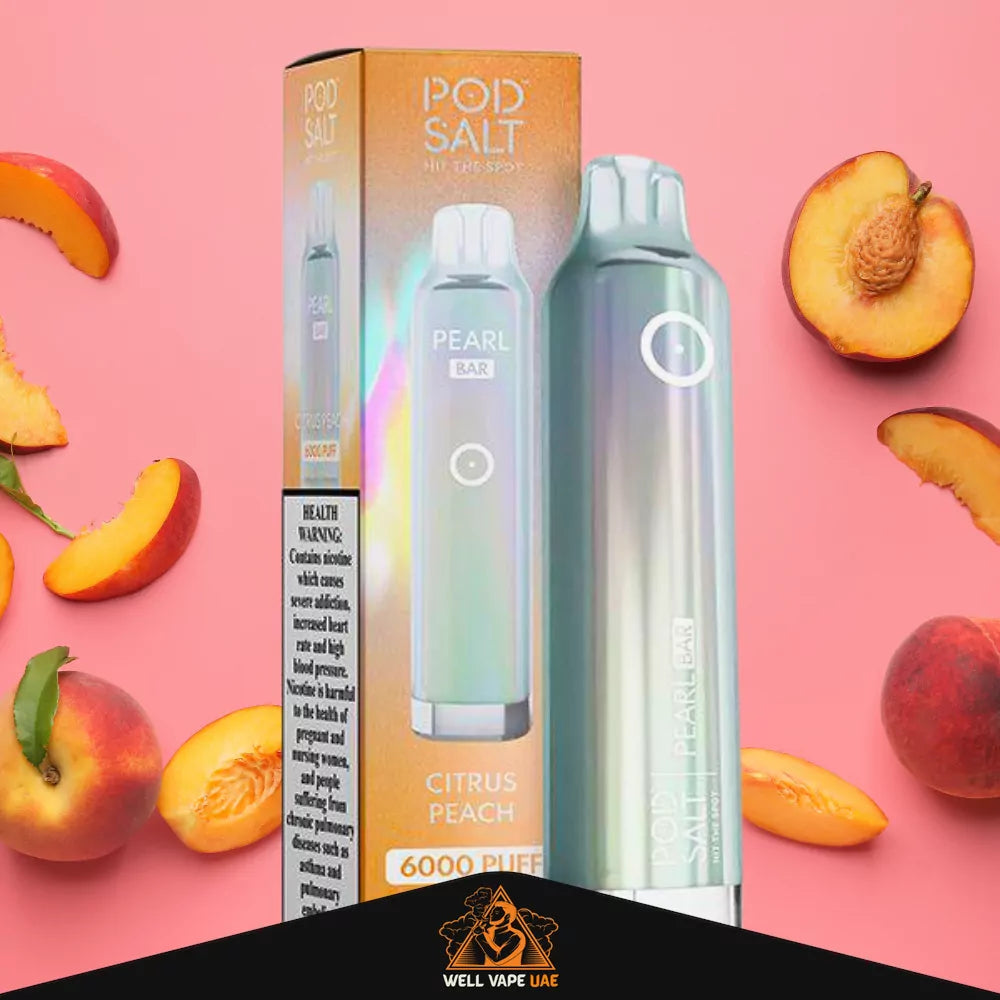Pod Salt Pearl Bar 6000 Puffs Citrus Peach