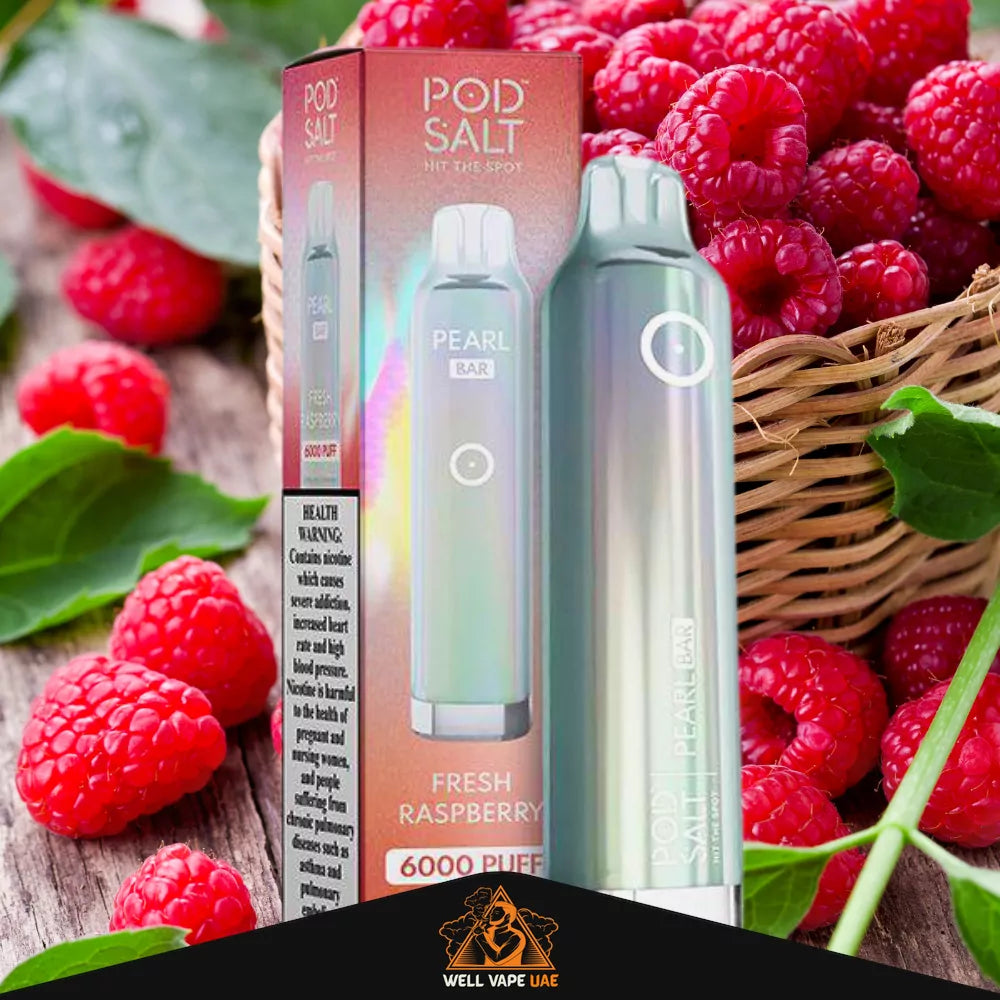 Pod Salt Pearl Bar 6000 Puffs Fresh Raspberry