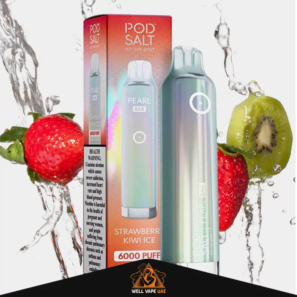 Pod Salt Pearl Bar 6000 Puffs Strawberry Kiwi Ice