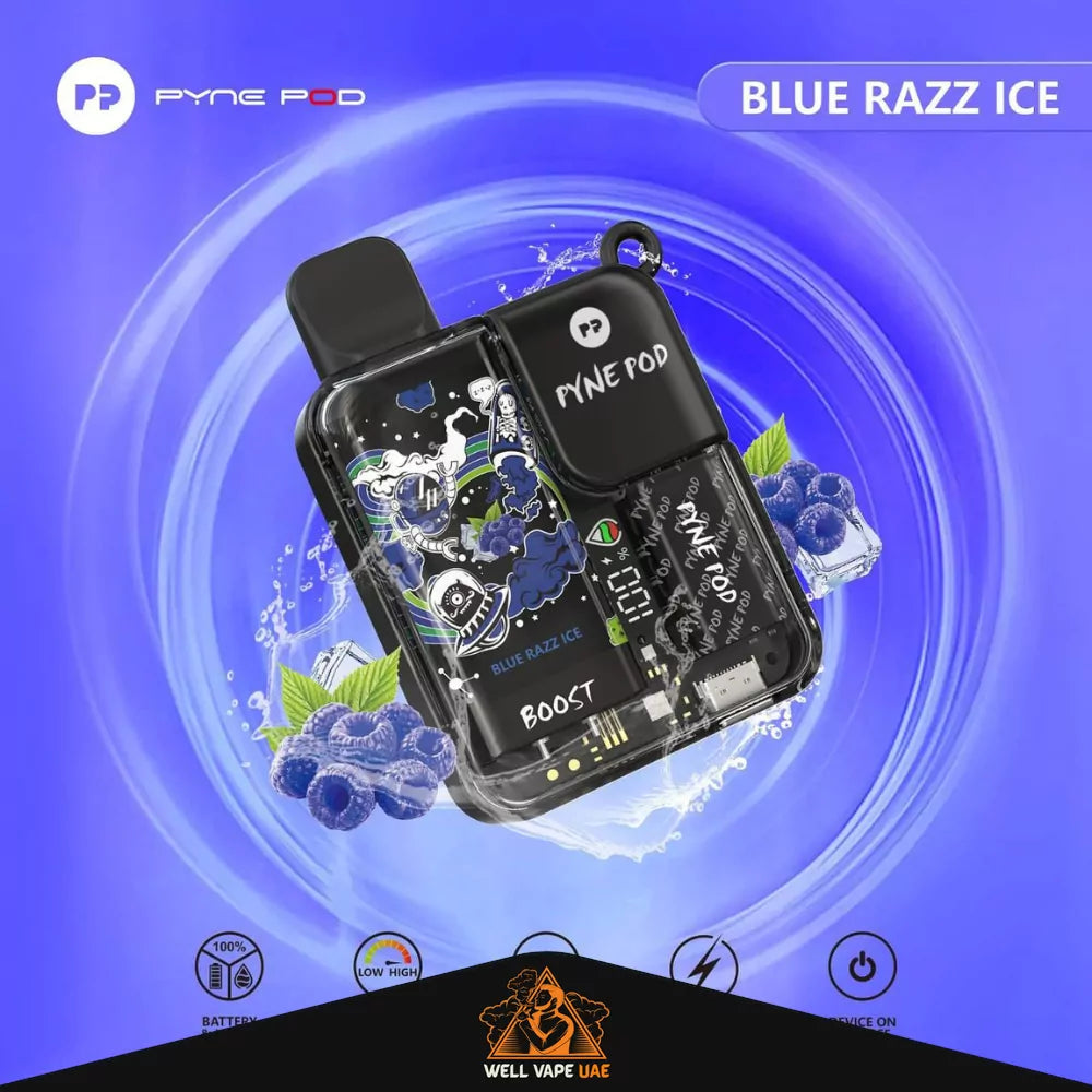 Pyne Pod 8500 Puffs Blue Razz Ice