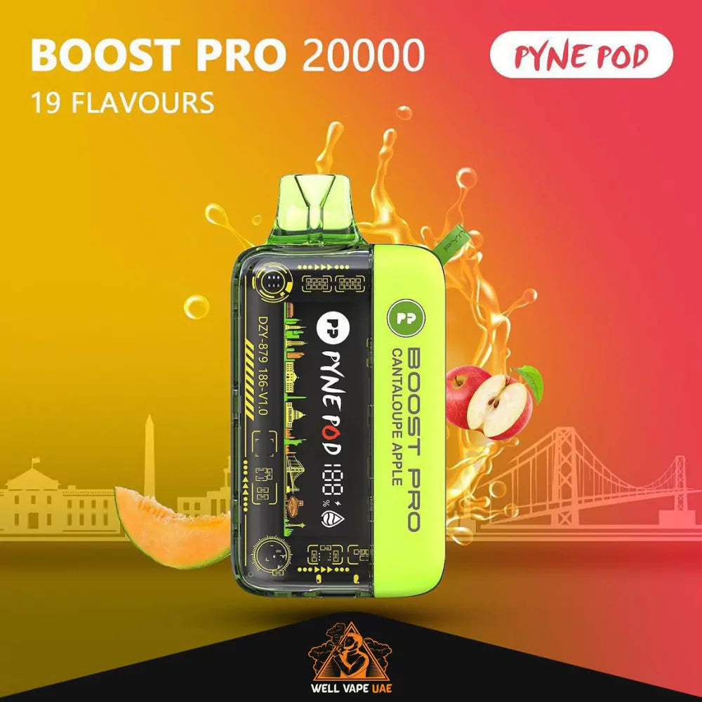 Pyne Pod Boost Pro 20000 Puffs Cantaloupe Apple