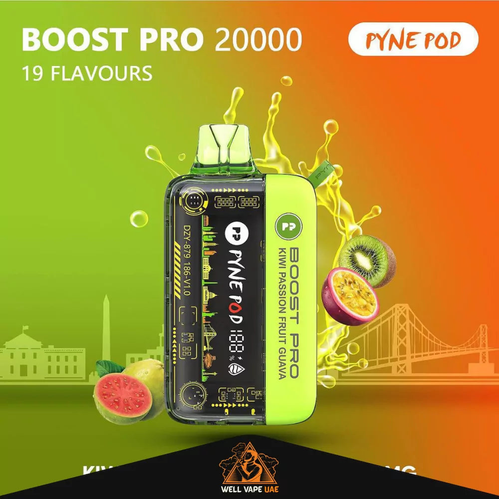 Pyne Pod Boost Pro 20000 Puffs Kiwi Passion Fruit Guava