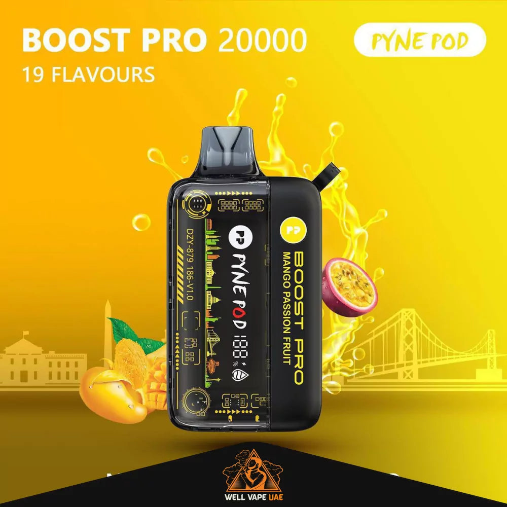 Pyne Pod Boost Pro 20000 Puffs Mango Passion Fruit
