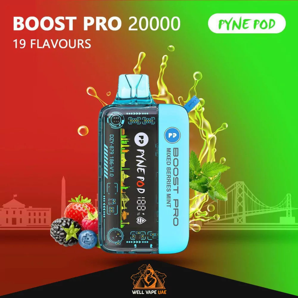 Pyne Pod Boost Pro 20000 Puffs Mixed Berries Mint