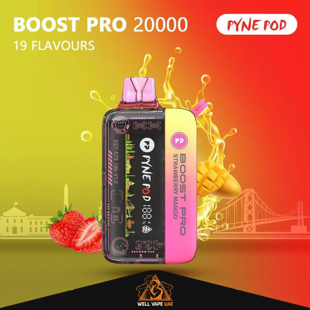 Pyne Pod Boost Pro 20000 Puffs Strawberry Mango