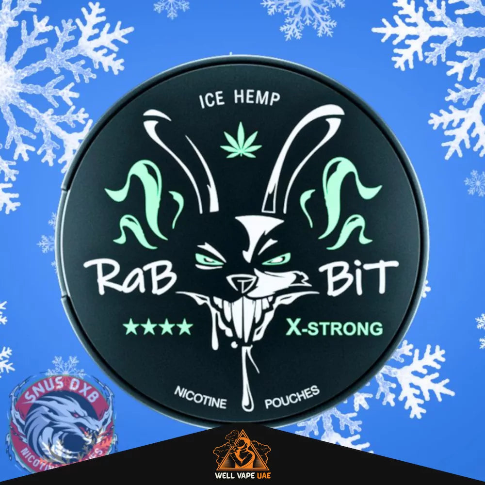 Rabbit Nicotine Pouches Ice Hemp 26 mg