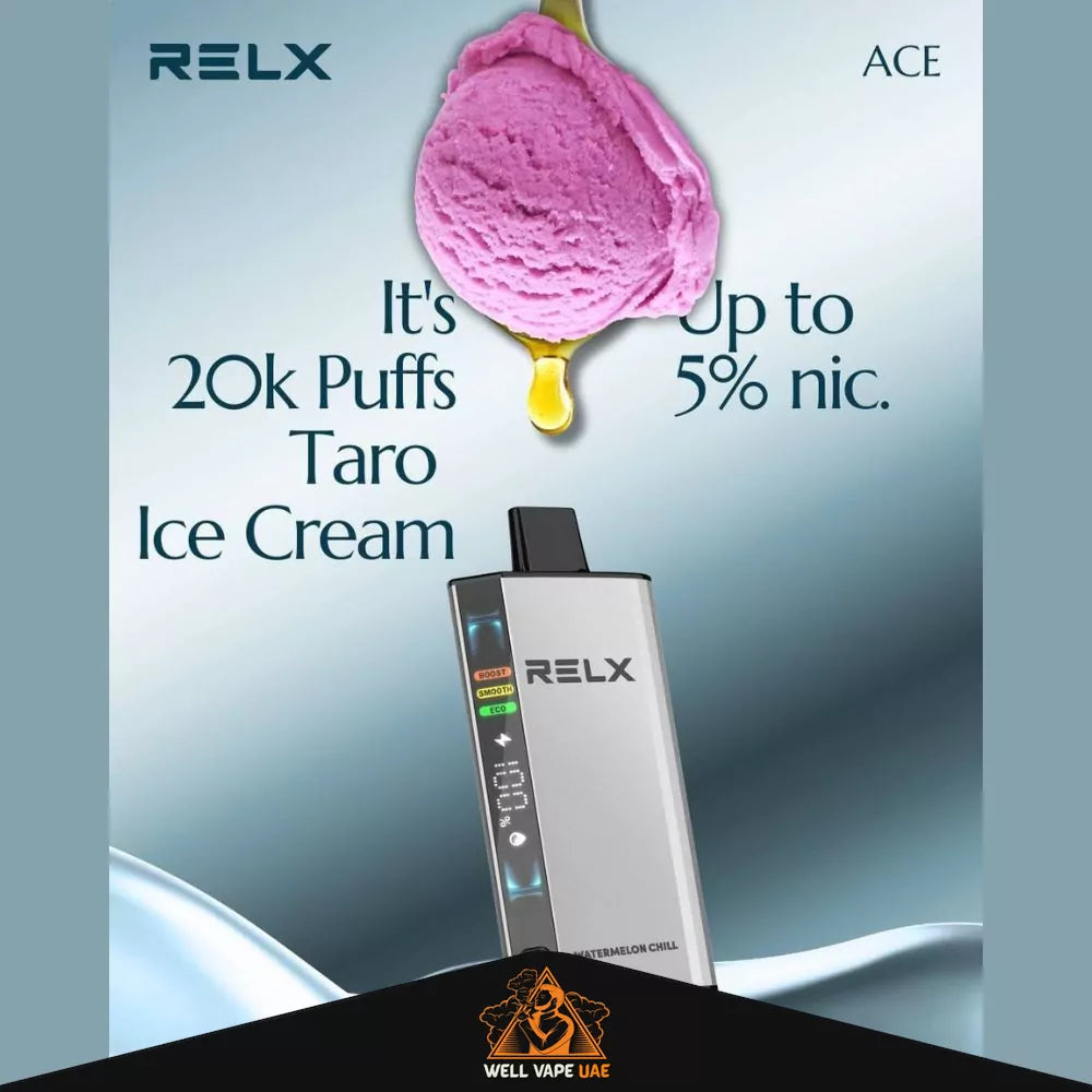 Relx Ace 20000 Puffs Taro Ice Cream