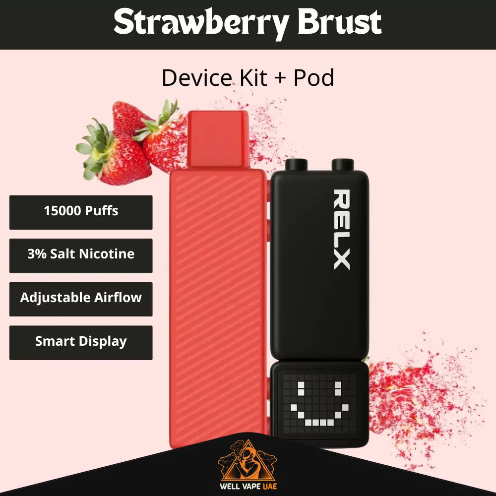 Relx Creator 15000 Puffs Pod Kit Strawberry Brust