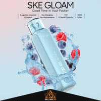 SKE Gloam 5000 Puffs Blue Razz ice