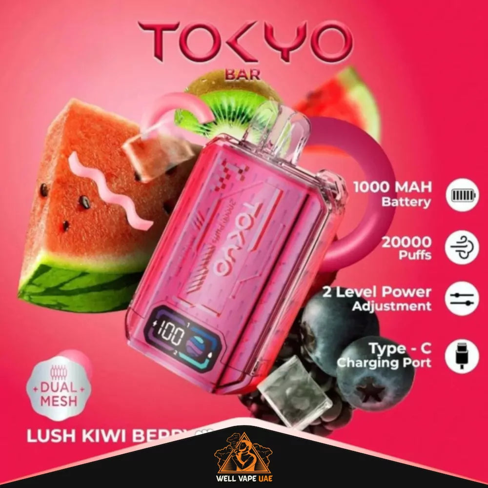 Tokyo Bar 20000 Puffs Lush Kiwi Berry Ice