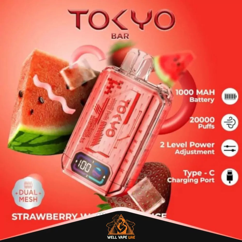 Tokyo Bar 20000 Puffs Strawberry Watermelon Ice