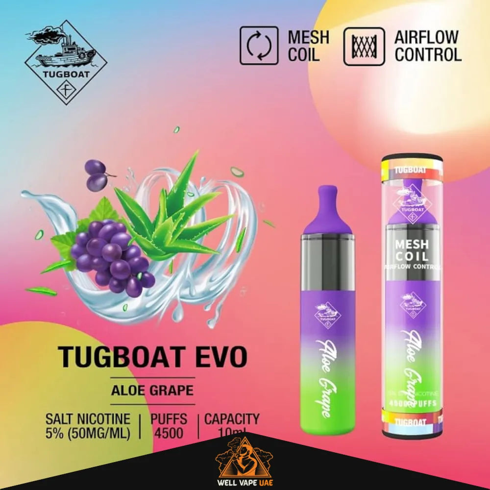 Tugboat EVO 4500 Puffs Aloe Grape