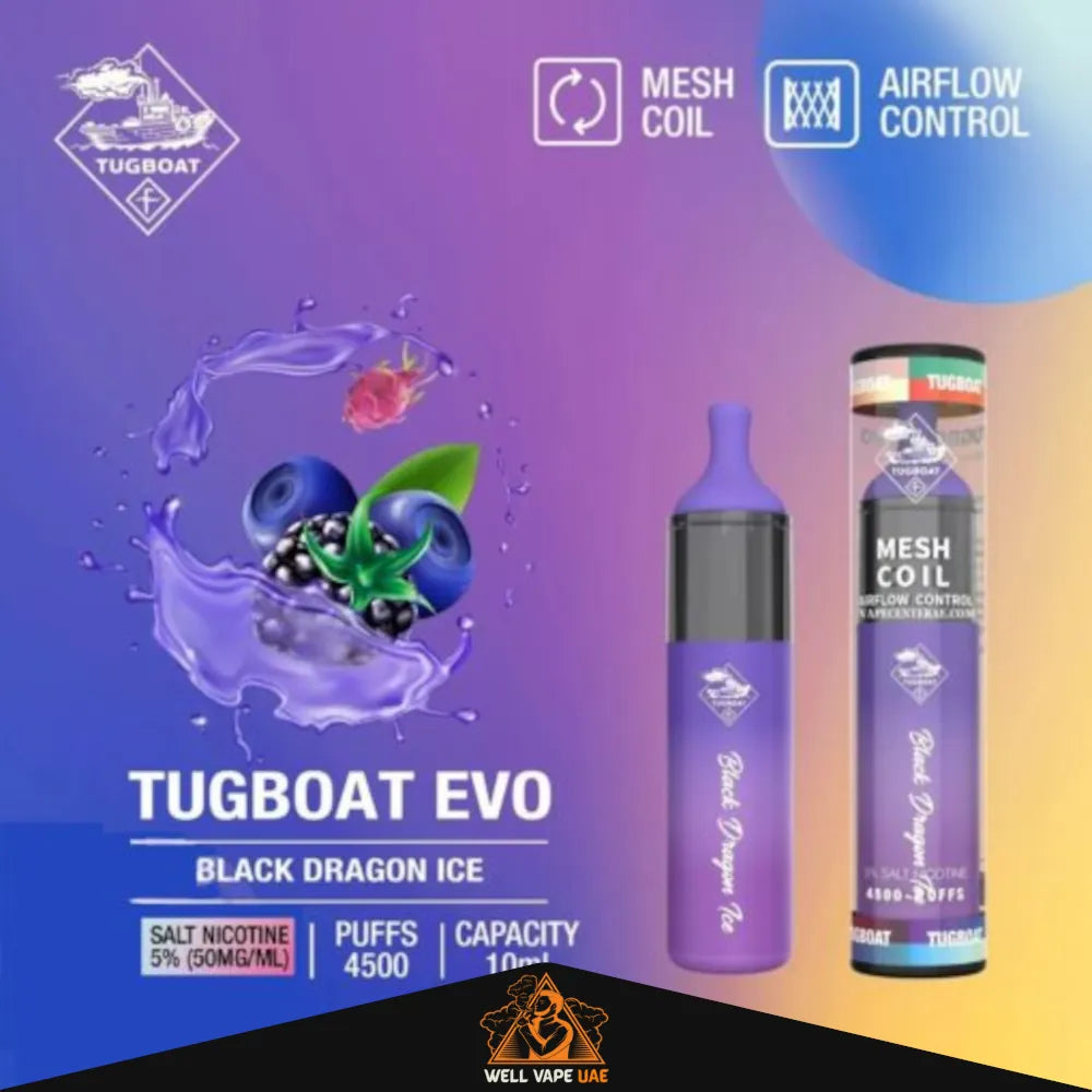 Tugboat EVO 4500 Puffs Black Dragon Ice