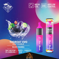 Tugboat EVO 4500 Puffs Black Mamaba