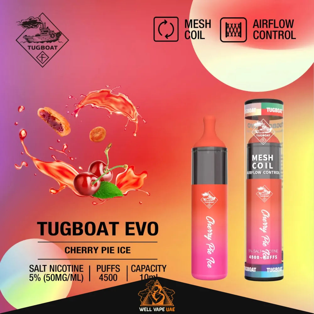 Tugboat EVO 4500 Puffs Cherry Pie Ice
